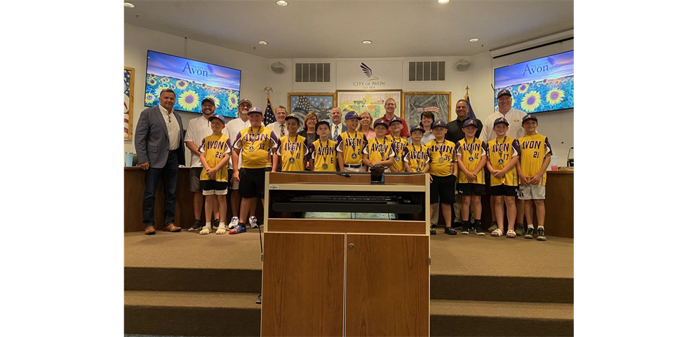 10u All Stars Recognized by Avon City Council